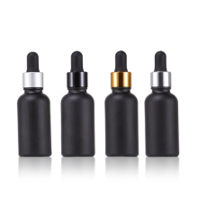 30Ml 1Oz 50Ml 100Ml Frosted Black Glass Dropper Bottle For Skin Care Cosmetic Essential Oil